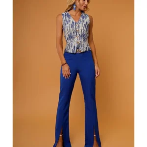CAMALEONICA PANTALON MUJER MARGARET AZUL