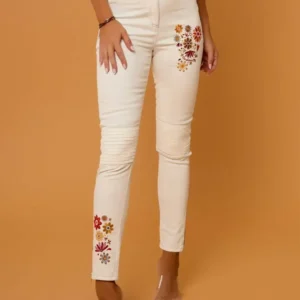 CAMALEONICA PANTALON MUJER HELLE BLANCO
