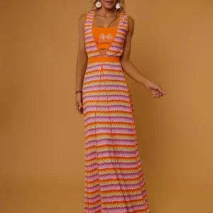 CAMALEONICA VESTIDO MUJER VIRGINIA NARANJA