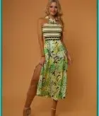 CAMALEONICA VESTIDO MUJER PERON VERDE