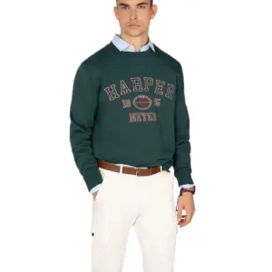 HARPER AND NEYER SUDADERA HOMBRE 404125002 VERDE BOTELLA