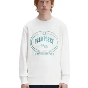 FRED PERRY SUDADERA HOMBRE M1605 129 CRUDO