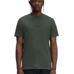 FRED PERRY CAMISETA HOMBRE M4580 VERDE