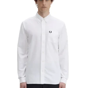 FRED PERRY CAMISA HOMBRE M5516 BLANCO