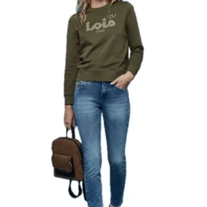 LOIS SUDADERA MUJER 464792902 577 KAKI