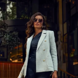 CAMALEONICA BLAZER BLAZER PERLA GRIS