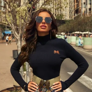 CAMALEONICA CAMISETA MUJER CAMISETA ARALIA MARINO