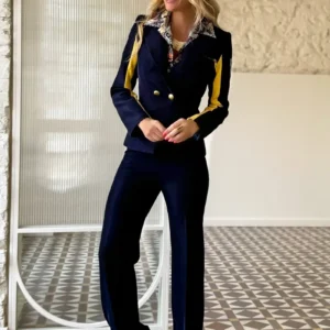 CAMALEONICA PANTALON MUJER PANTALON CELESTINA MARINO